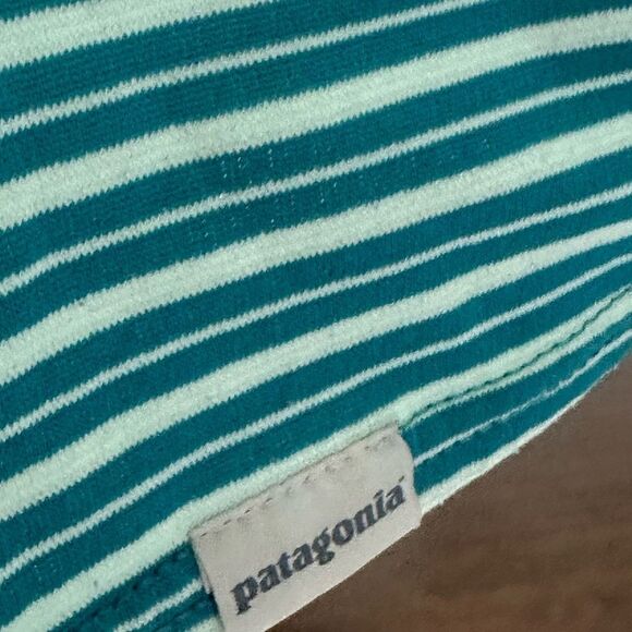Patagonia Capolene 3 Midweight Striped Crewneck Base Layer Top M - Picture 5 of 7